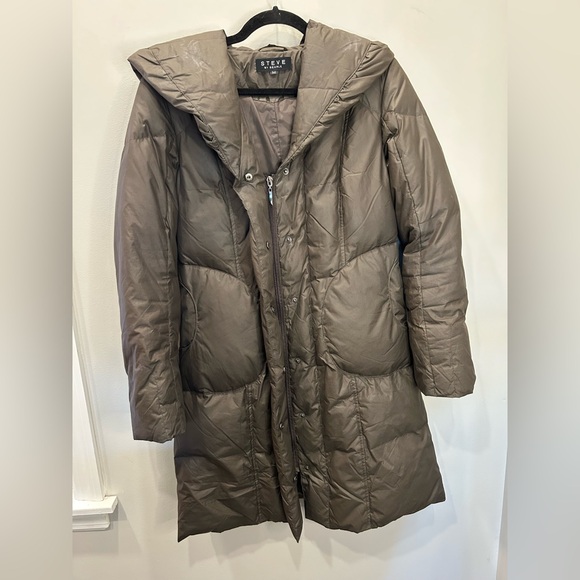 Steve by Searle Shawl Neck Style Down Jacket - Picture 7 of 8